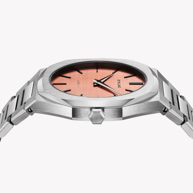 D1 MILANO Men's Silver Watch, Rose Gold Dial | D1-UTBJ26 by i-watch