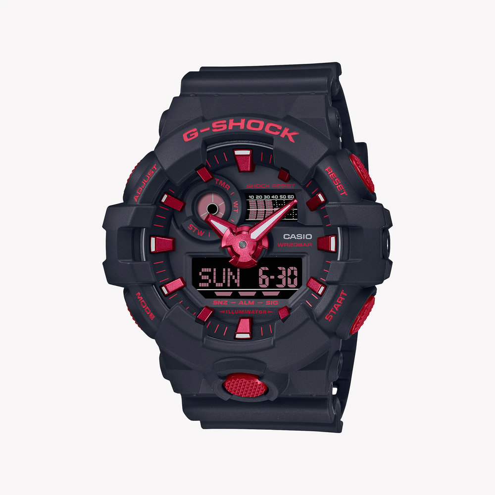 G-Shock Men's Black Resin Watch, Digital Display | Ga-700bnr-1adr by i-watch