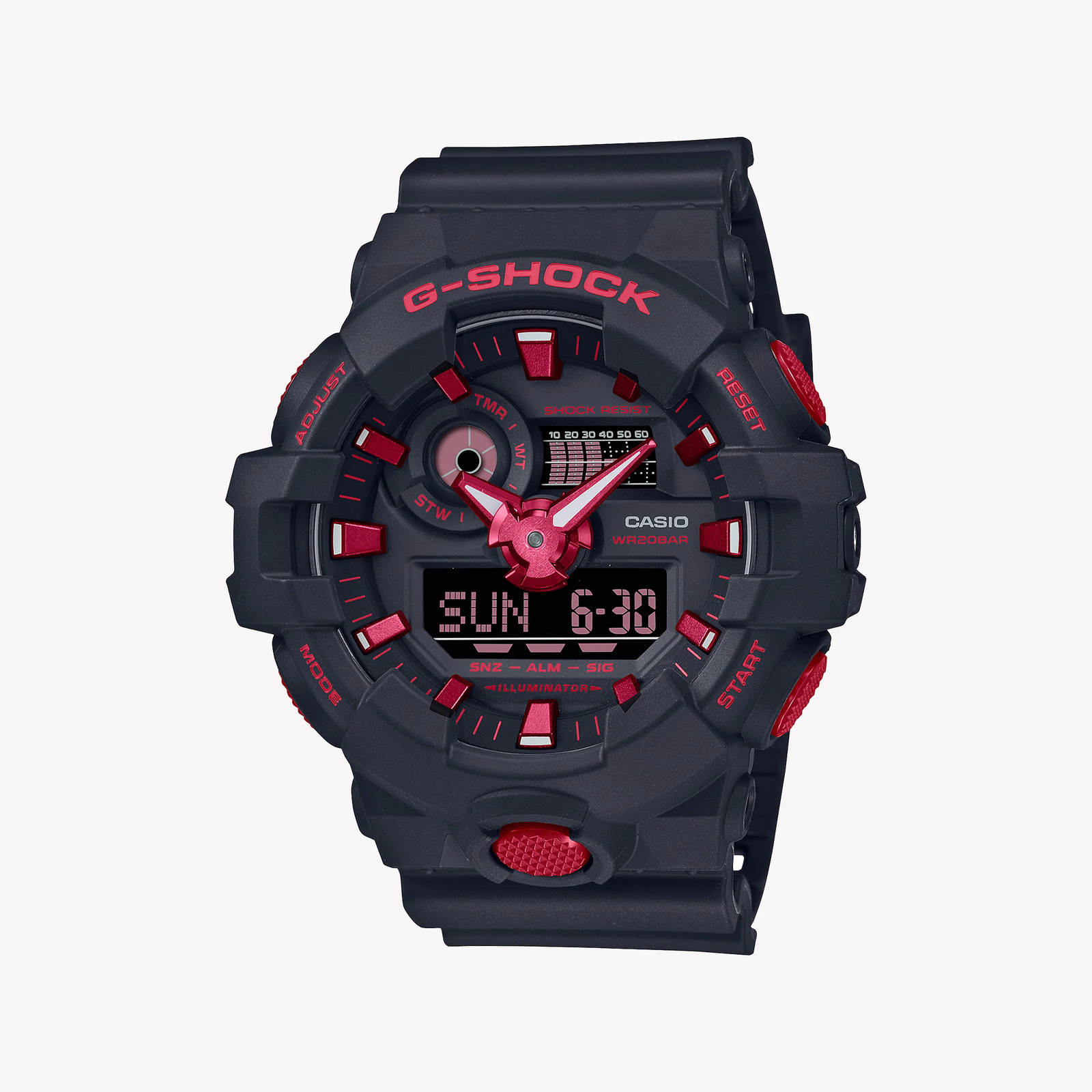G-Shock Men's Black Resin Watch, Digital Display | Ga-700bnr-1adr by i-watch