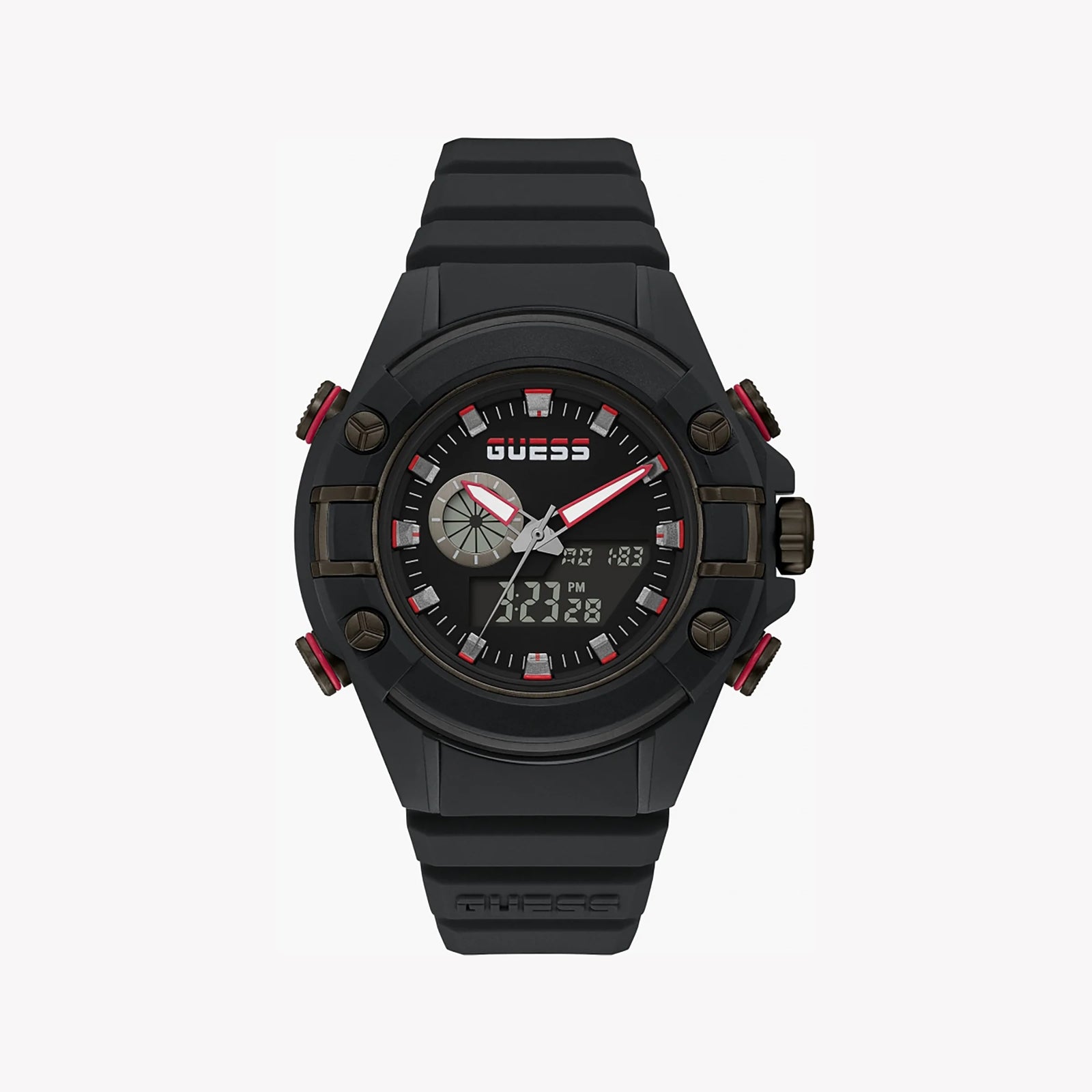 GUESS GW0269G3 BOLD ELEGANCE - MODERN BLACK TIMEPIECE FOR THE DISTINGUISHED MAN