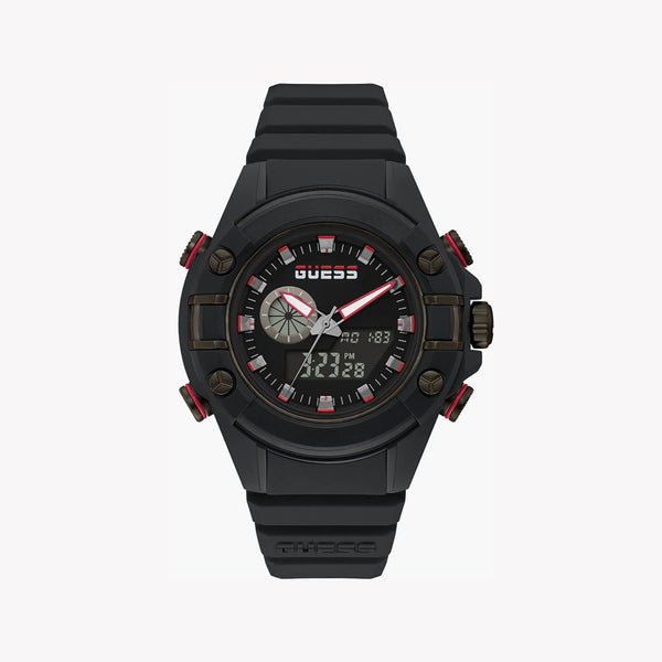 GUESS GW0269G3 BOLD ELEGANCE - MODERN BLACK TIMEPIECE FOR THE DISTINGUISHED MAN