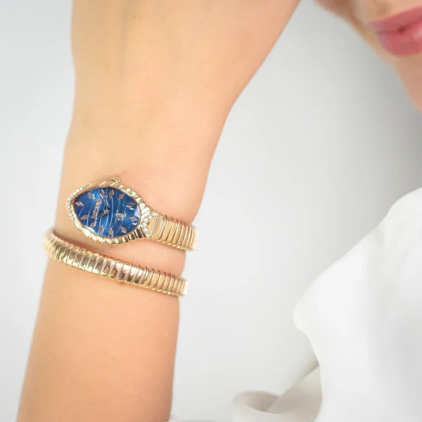 Just Cavalli Women's Rose Gold Watch, Dark Blue Dial | Jc1l322m0045 by i-watch
