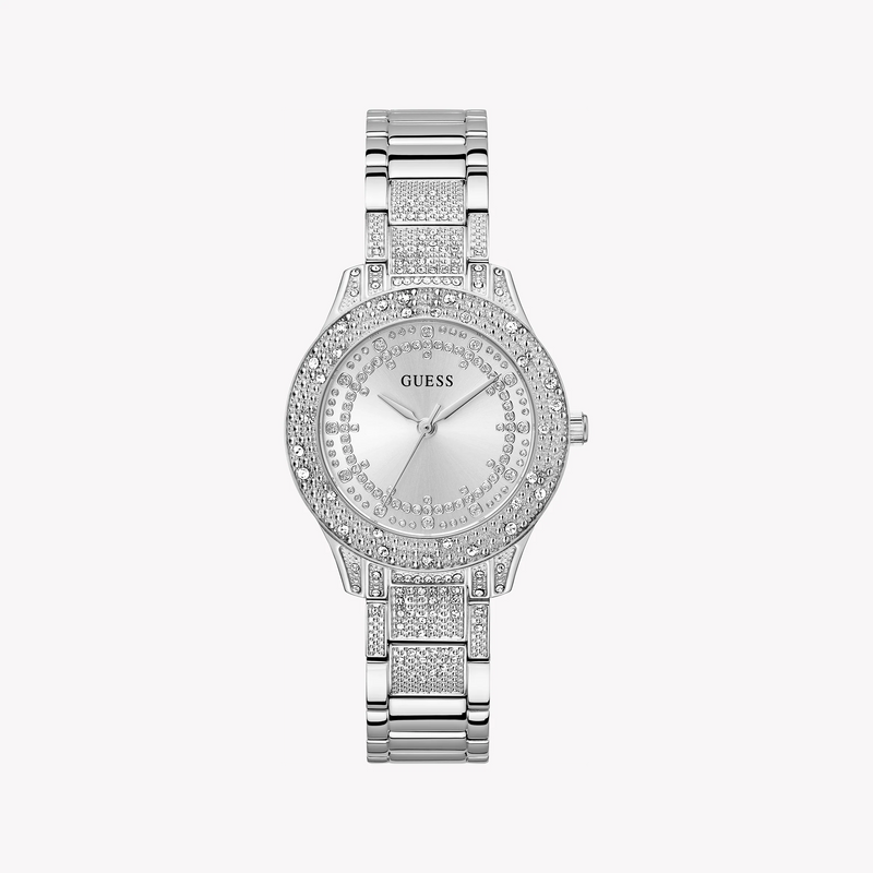 Guess Women's Silver Stainless Steel Watch, Silver Dial | Gw0746l1 by i-watch