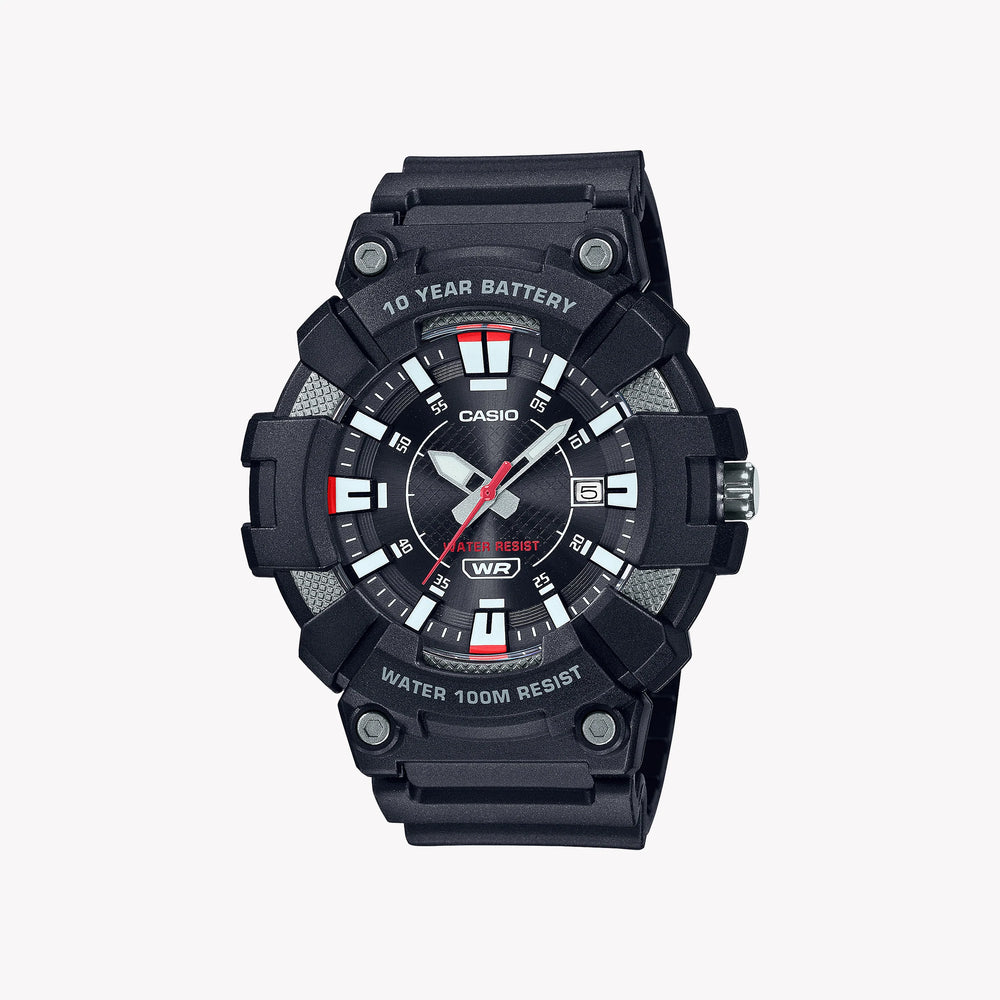 Casio Men's Black Resin Watch, Analog Display | Mw-610h-1av by i-watch