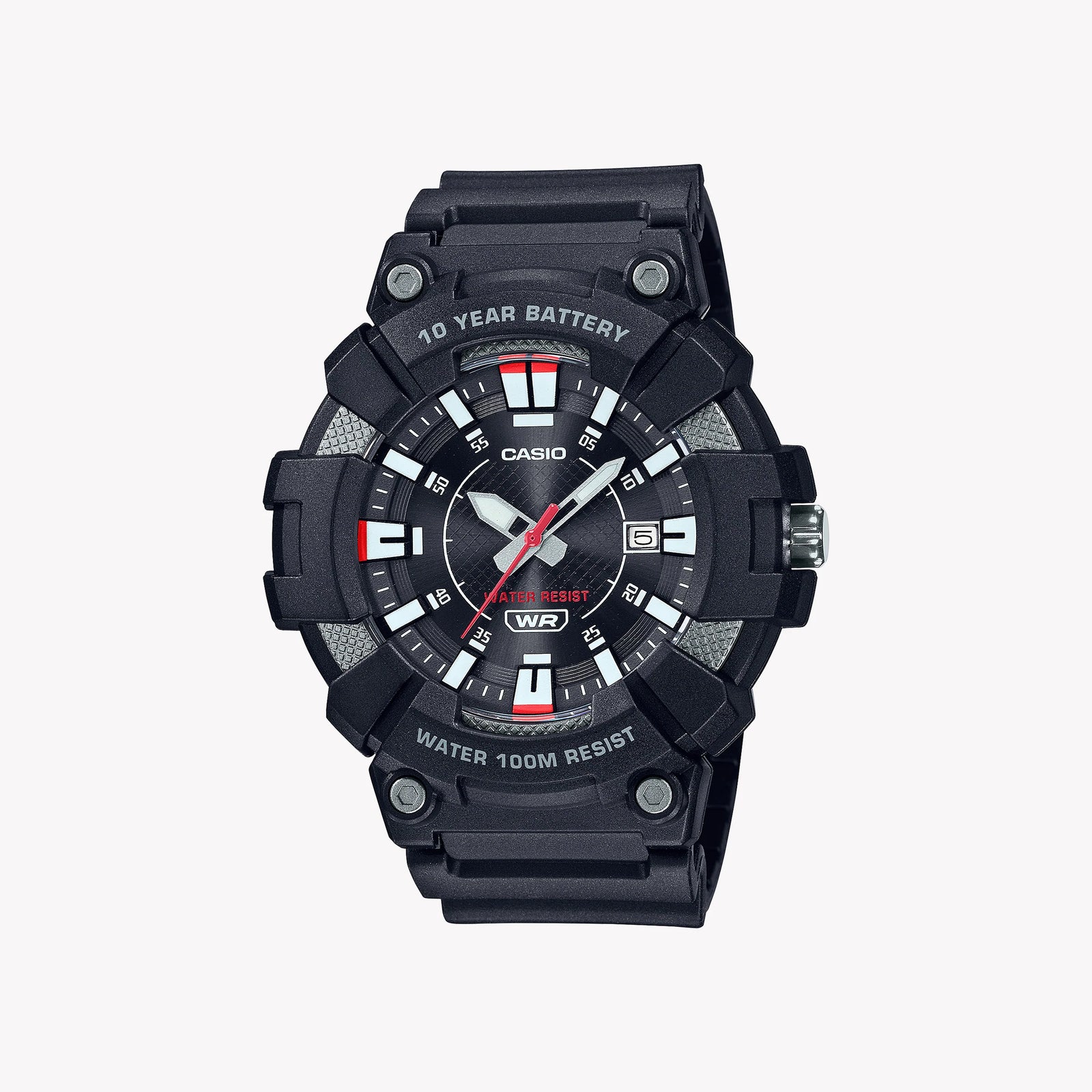 Casio Men's Black Resin Watch, Analog Display | Mw-610h-1av by i-watch