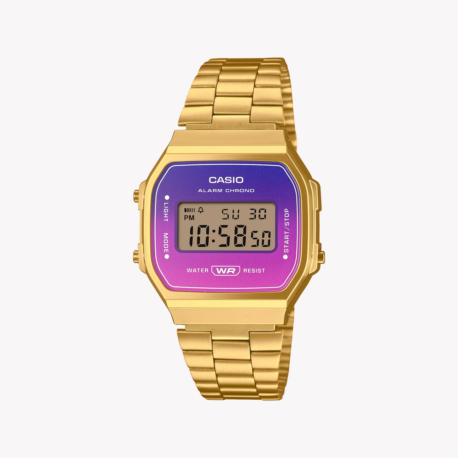 Casio Unisex Gold Stainless Steel Watch, Digital Display | A168werg-2adf by i-watch