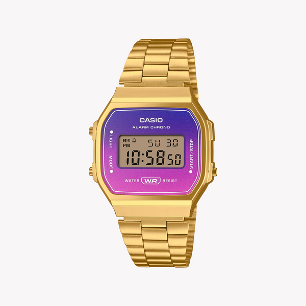 Casio Unisex Gold Stainless Steel Watch, Digital Display | A168werg-2adf by i-watch