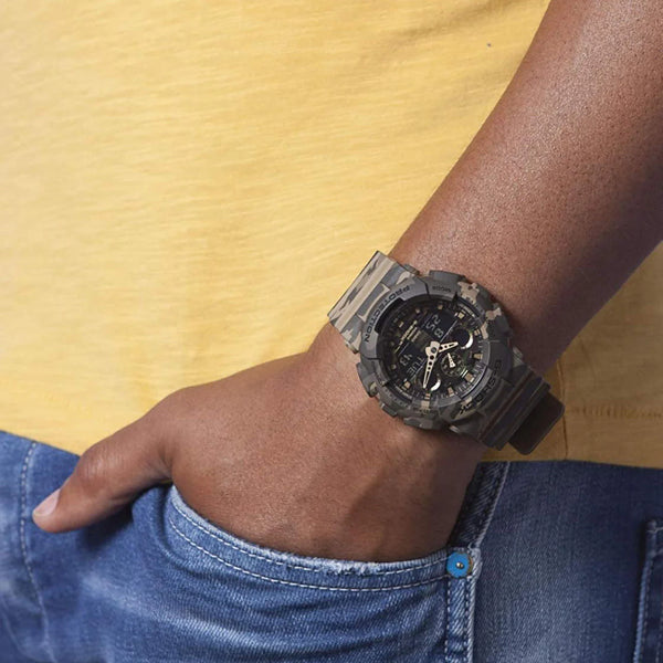Casio G-Shock Ga100cm-5a Adventure Camo - Men's Stylish & Durable Timepiece by i-watch