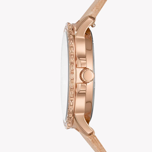 Fossil Women's Rose Gold Watch, White Dial | Es4888 by i-watch