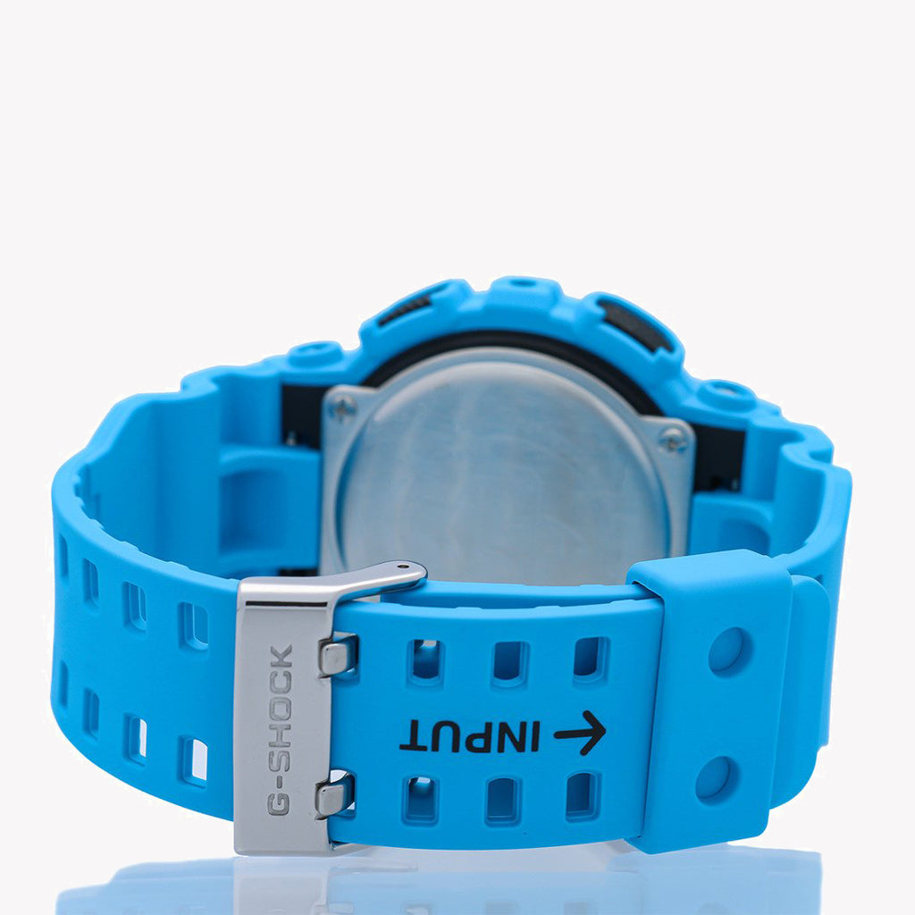 G-SHOCK GA-100RS-2ADR - BOLD ADVENTURE Unisex Watch with Vibrant Blue Resin Band & Rugged Digital Features-i-Watch-6