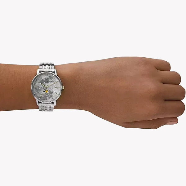 Armani Exchange Men's Silver Stainless Steel Watch, Grey Dial | Ax5585