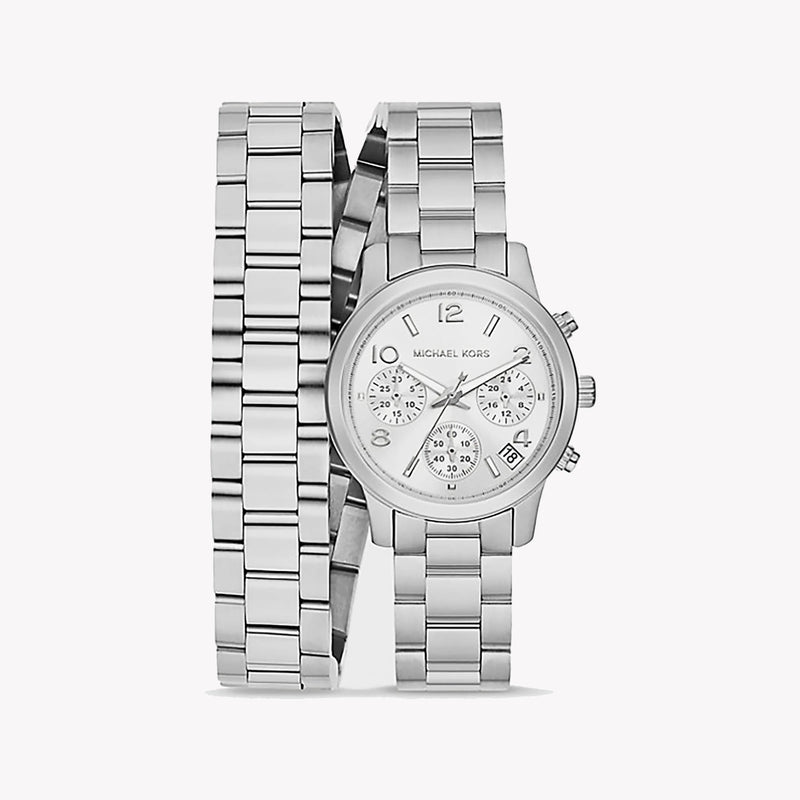 Michael Kors Women's Silver Stainless Steel Watch, Silver Dial | Mk7454 by i-watch