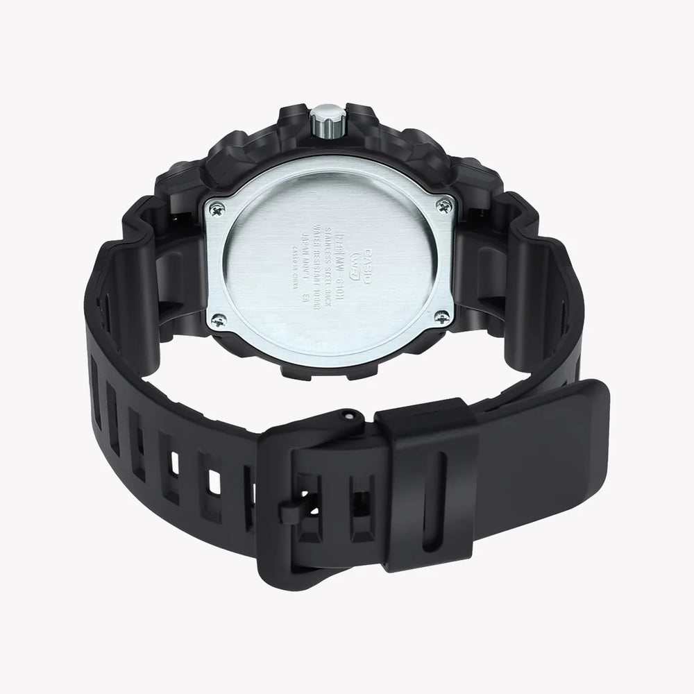 Casio Men's Black Resin Watch, Blue Dial | Mw-610h-2av by i-watch