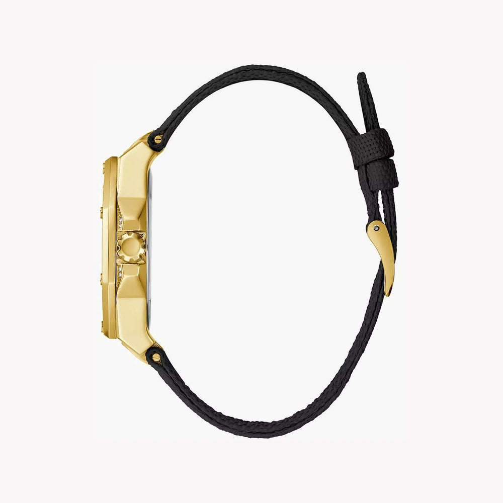 Guess Women's Gold Stainless Steel Watch, Black Fabric | Gw0408l2 by i-watch