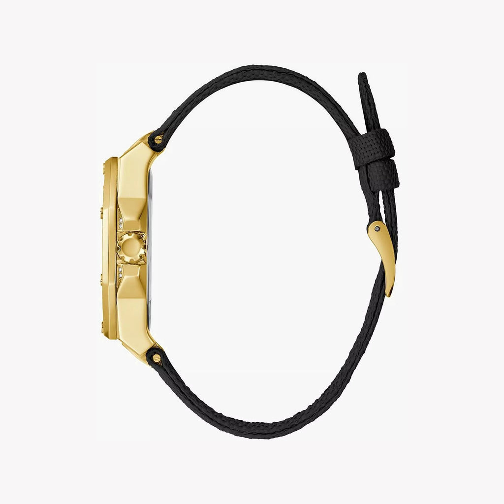 GUESS GW0408L2 - GLAMOUR GOLD TIMEPIECE - Chic Women's Watch with Black Fabric Band and Radiant Dial-i-Watch-2