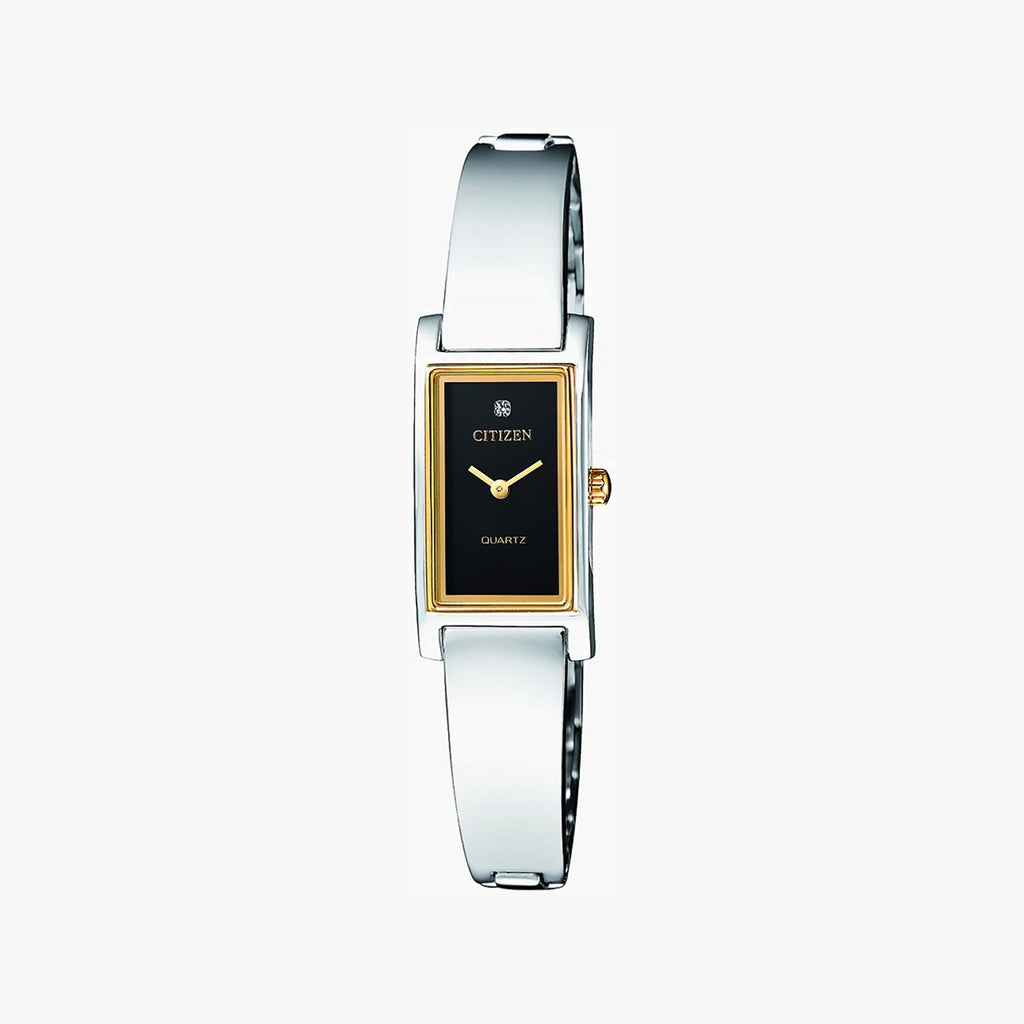 CITIZEN EZ6364-59E - ELEGANT TIMEPIECE FOR MODERN WOMEN: GOLD & BLACK STUNNER