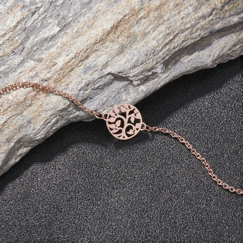 Zink Women's Rose Gold Stainless Steel Bracelet | Zfbr010rg