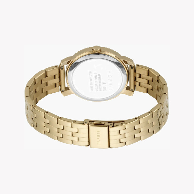 Esprit Women's Gold Watch, Champagne Dial | ES1L185M0065 by i-watch