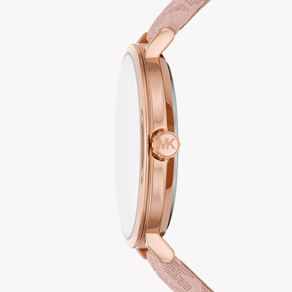 MICHAEL KORS MK2947 ROSE GOLD CHIC - ELEGANT WOMEN'S WATCH WITH PINK LEATHER BAND-i-Watch-2