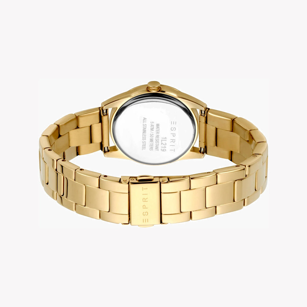 Esprit Women's Gold Stainless Steel Watch, Champagne Dial | Es1l069m0035 by i-watch