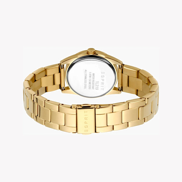 Esprit Women's Gold Stainless Steel Watch, Champagne Dial | Es1l069m0035 by i-watch
