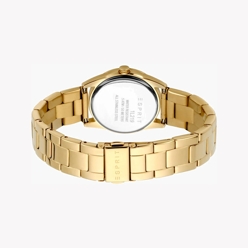 Esprit Women's Gold Stainless Steel Watch, Champagne Dial | Es1l069m0035 by i-watch