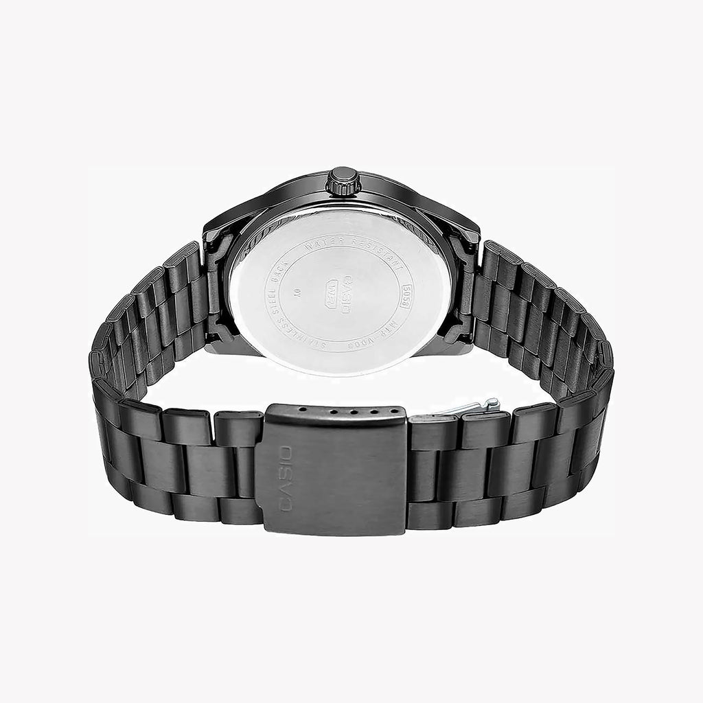 CASIO MTP-VD03B-3A BOLD SPORTY TIMEPIECE - UNLEASH YOUR INNER ADVENTURER Men's Watch with black ion plated band and striking green dial-i-Watch-2