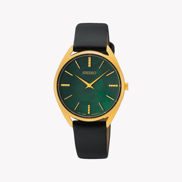 Seiko Women's Gold Watch, Dark Green Dial | Swr080p1 by i-watch