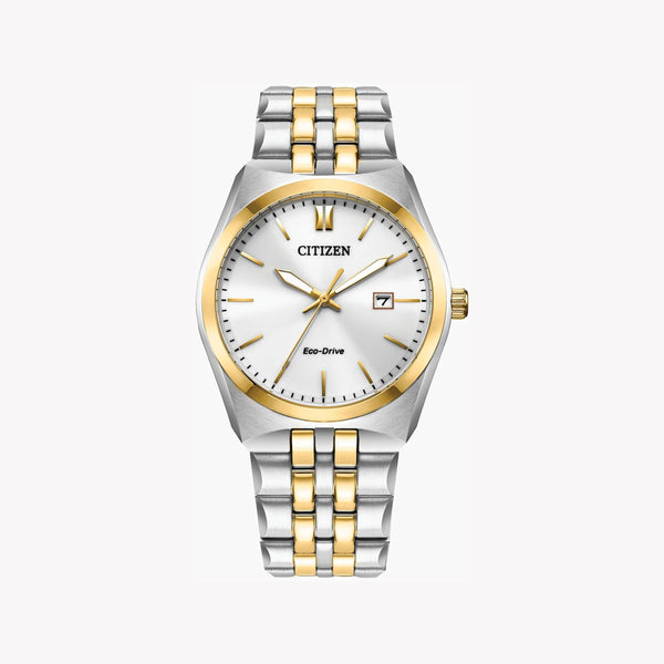 Citizen Men's Stainless Steel & Gold Watch, White Dial | Bm7334-58b by i-watch