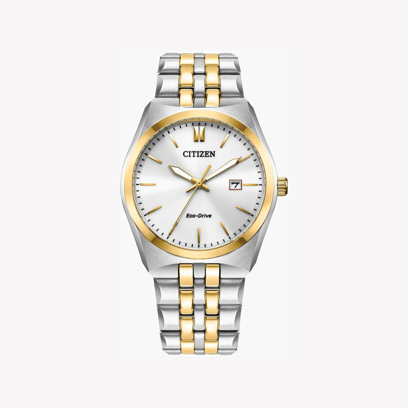 Citizen Men's Stainless Steel & Gold Watch, White Dial | Bm7334-58b by i-watch