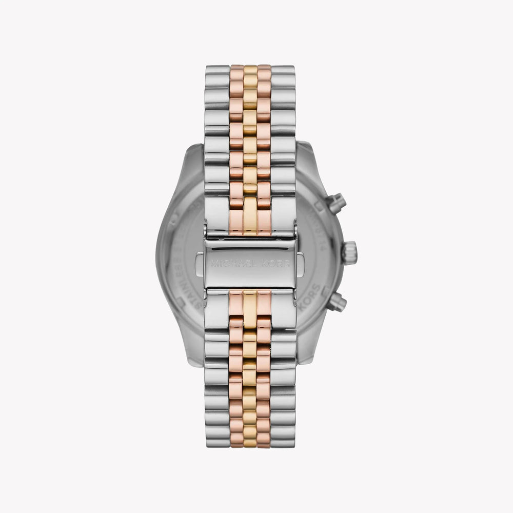 Michael Kors Men's Silver/Gold Watch, Black Dial | Mk8714 by i-watch