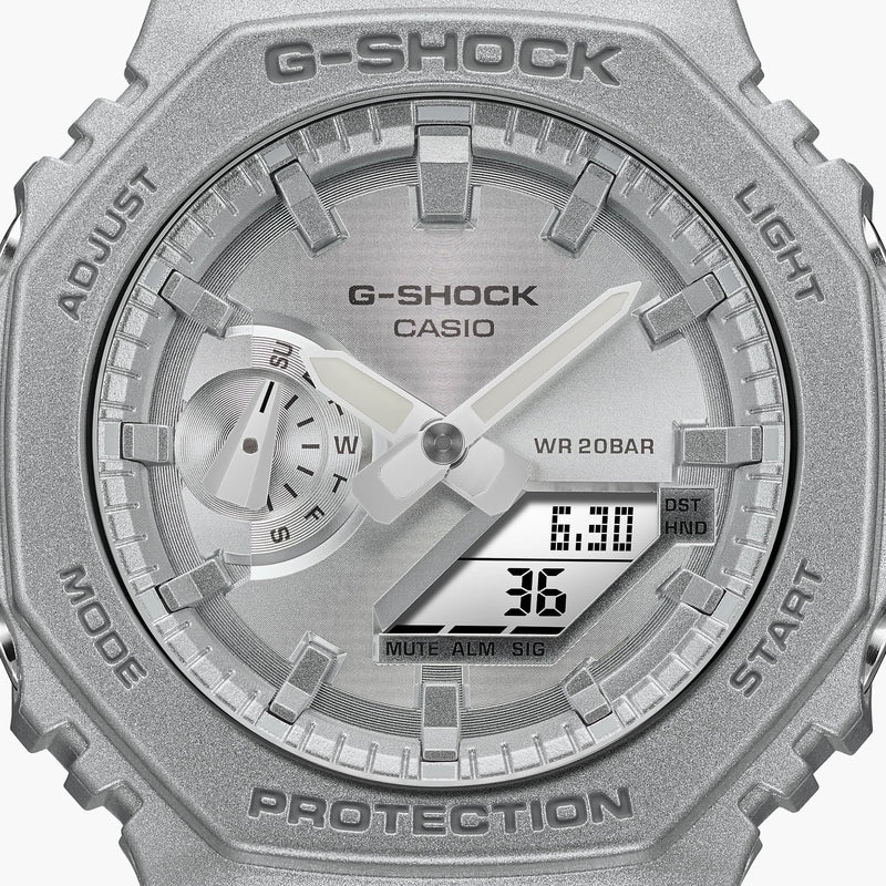G-Shock Men's Silver Resin Watch, Sporty Style | Ga-2100ff-8adr by i-watch