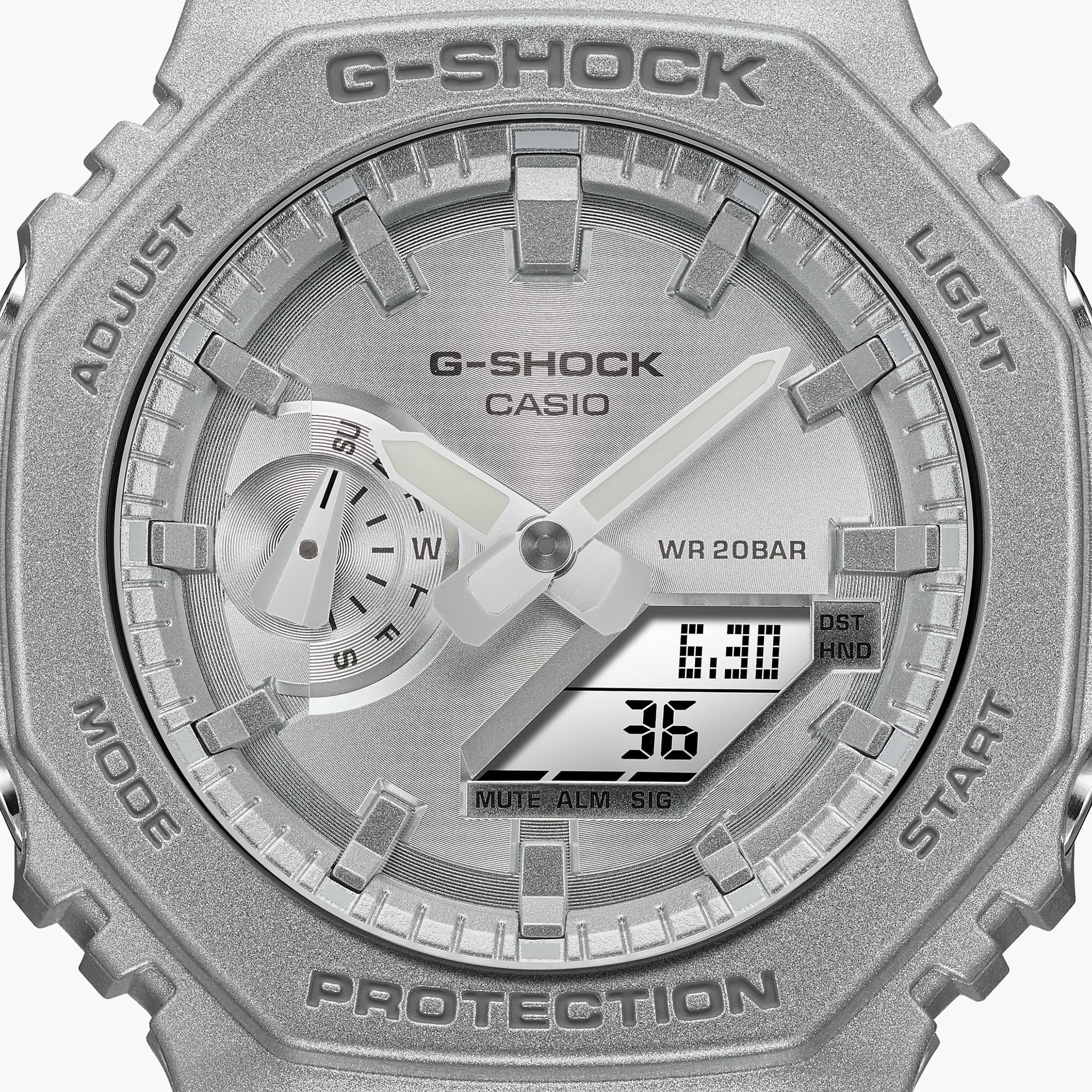 CASIO G-SHOCK GA-2100FF-8ADR - SPORTY METALLIC SILVER UNISEX TIMEPIECE