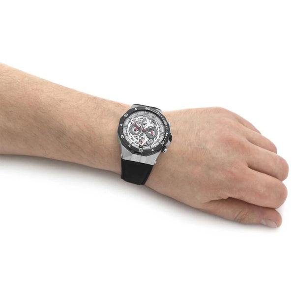 Police Men's Silver Watch, White Dial | Pl-16065jstb_04 by i-watch