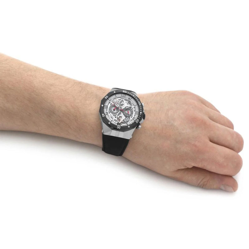 Police Men's Silver Watch, White Dial | Pl-16065jstb_04 by i-watch