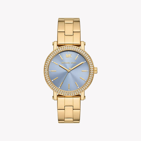 Michael Kors Men's Gold Watch, Blue Dial | Mko1048 by i-watch
