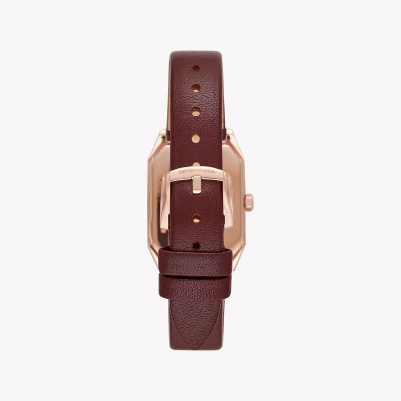 Emporio Armani Women's Rose Gold Watch, White Dial | Ar80028 by i-watch
