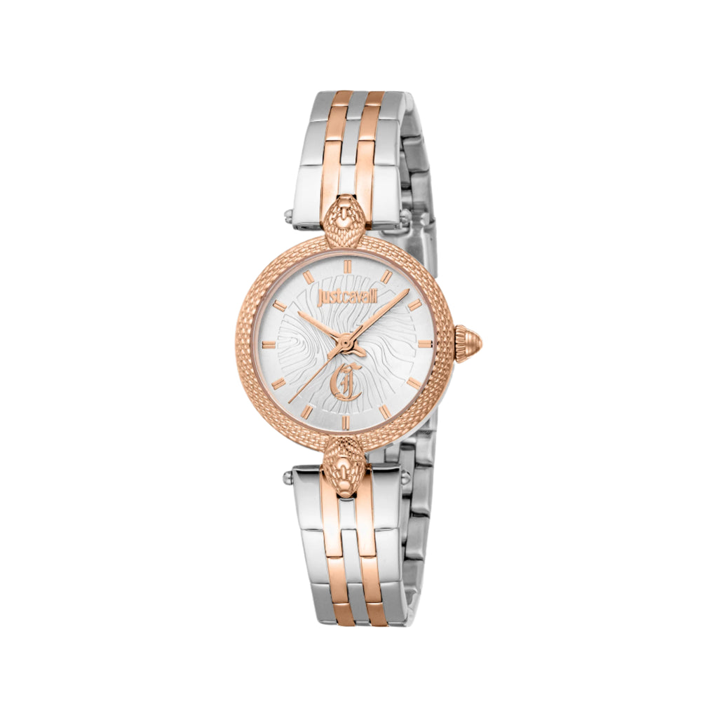 JUST CAVALLI JC1L330M0085 SHIMMERING TIMEPIECE - TWO TONE GLAM FOR EVERY MOMENT!