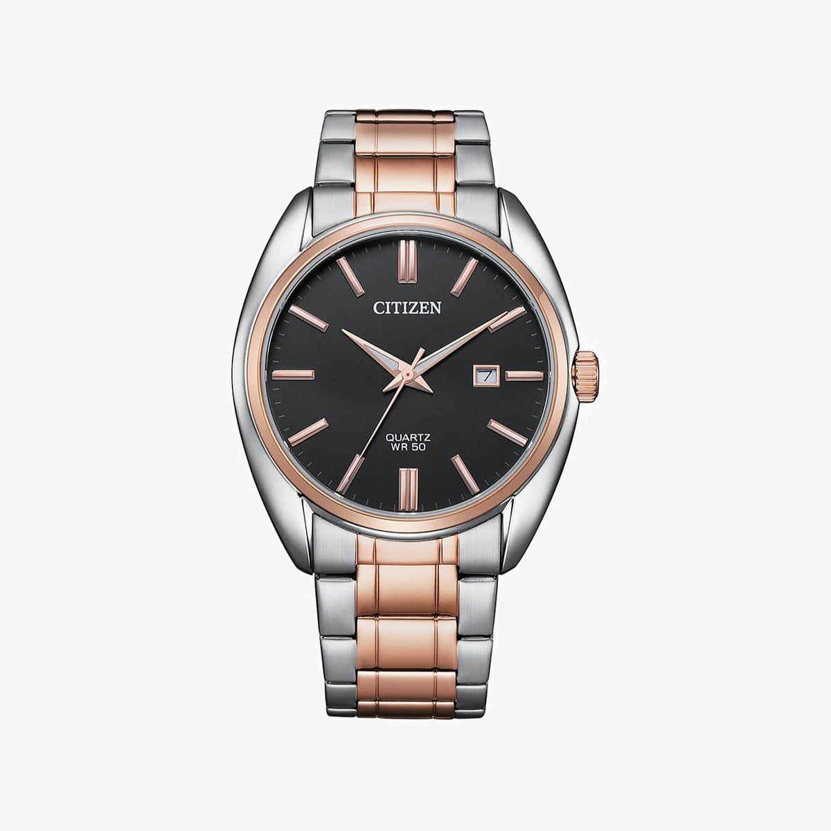 CITIZEN BI5104-57E - ELEGANT PERFORMANCE MEN'S WATCH in Rosegold & Silver with Black Dial