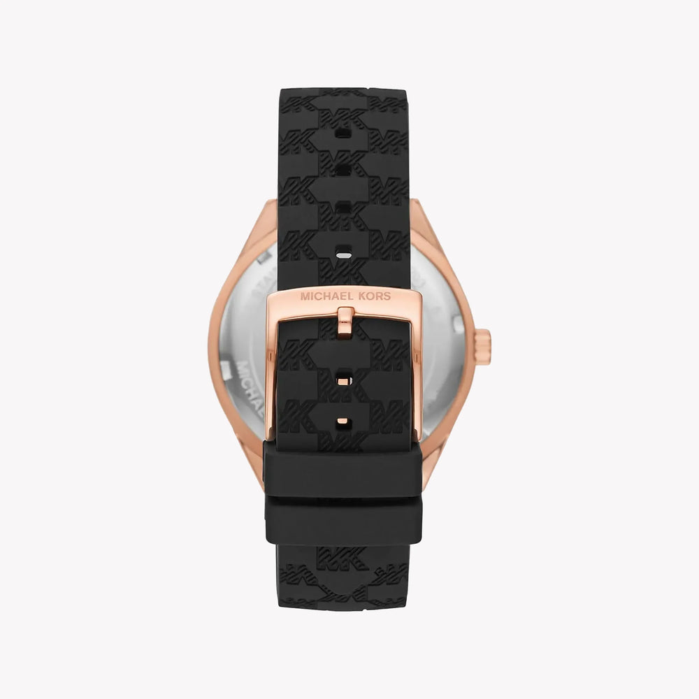 Michael Kors Men's Rose Gold Watch, Black Leather | Mk7266 by i-watch