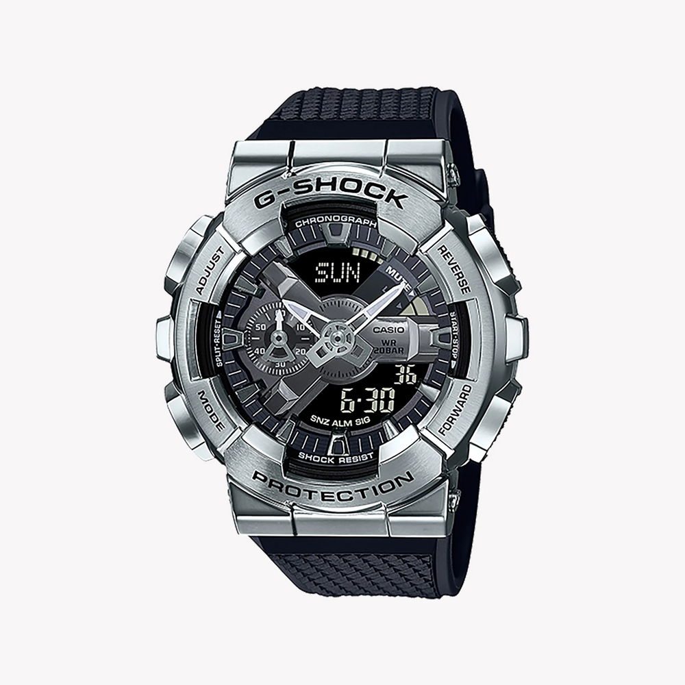 Casio G-Shock Gm-110-1adr - Adventure Awaits Men's Sporty Timepiece With Silver Case & Black Band by i-watch