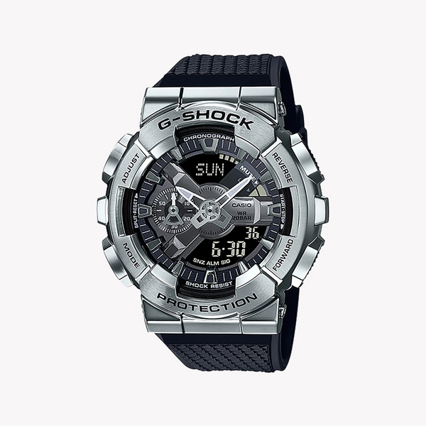 Casio G-Shock Gm-110-1adr - Adventure Awaits Men's Sporty Timepiece With Silver Case & Black Band by i-watch