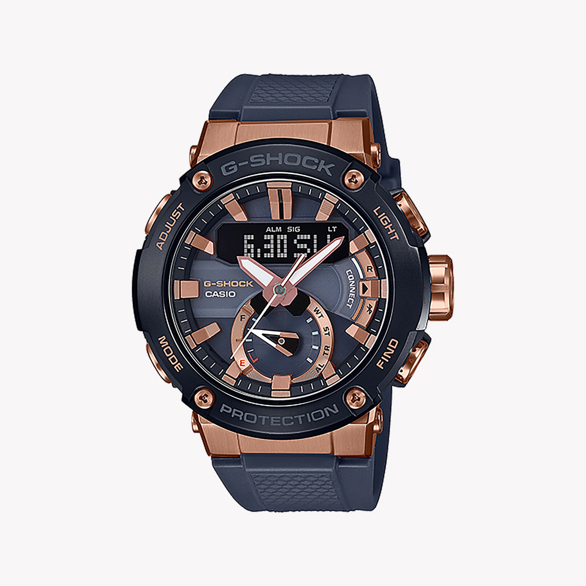 Casio G-Shock Gst-B200g-2adr - Bold Elegance Men's Watch With Rose Gold & Black Resin Band by i-watch