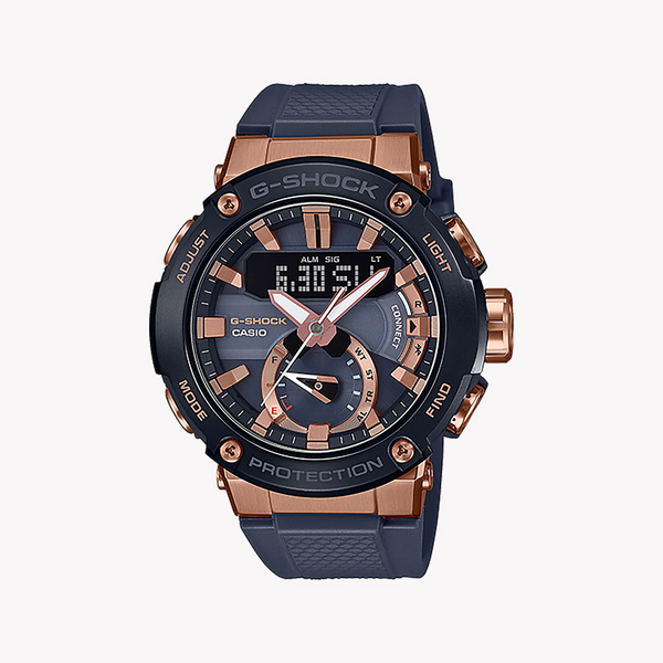 Casio G-Shock Gst-B200g-2adr - Bold Elegance Men's Watch With Rose Gold & Black Resin Band by i-watch