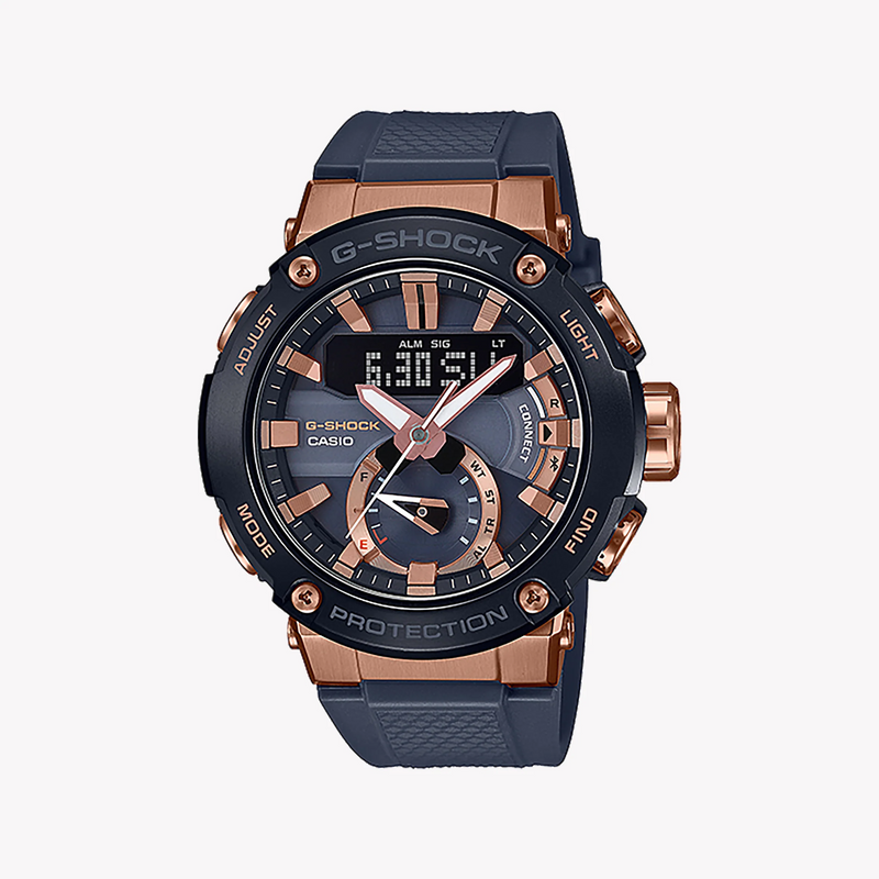 Casio G-Shock Gst-B200g-2adr - Bold Elegance Men's Watch With Rose Gold & Black Resin Band by i-watch