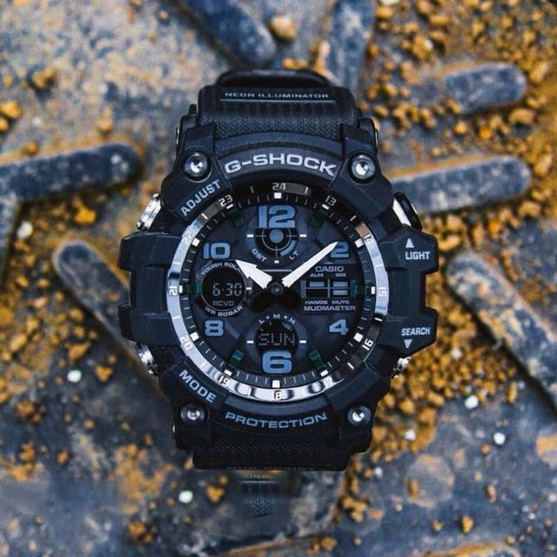 Casio G-Shock Gsg-100-1adr - Rugged Adventurer Men's Watch With Black Resin BAnd and Bold Digital Dial by i-watch