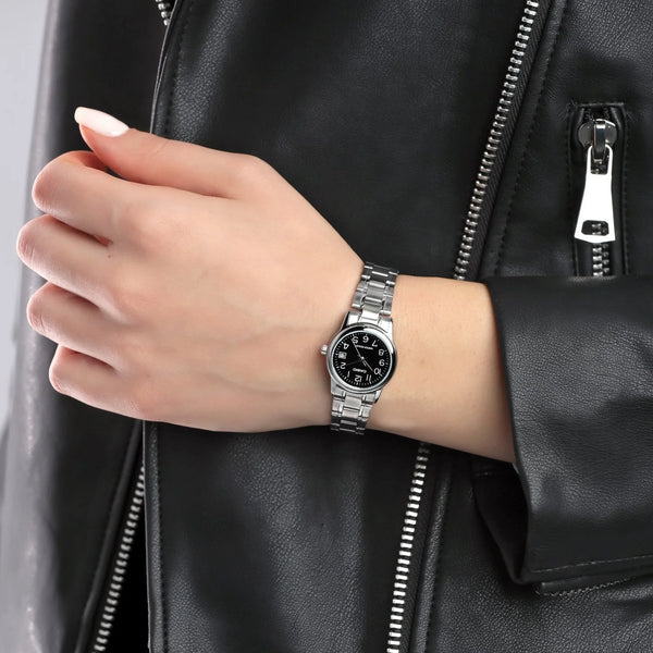 CASIO Women's Watch with Silver Stainless Steel Case and Silver Stainless Steel Band-i-Watch-5