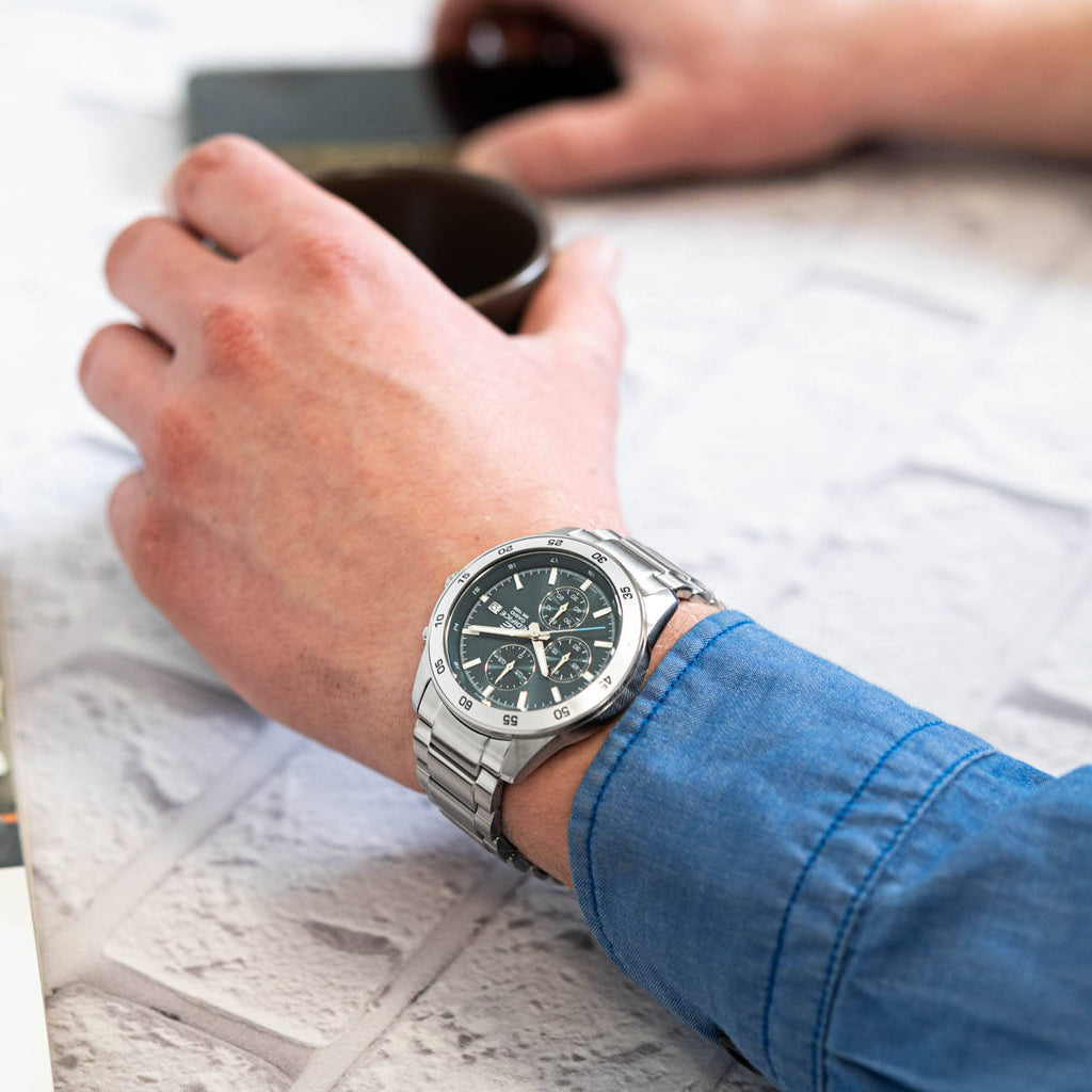 EDIFICE EFR-526D-2AVUEF - STUNNING BLUE DIAL, STAINLESS STEEL MEN'S WATCH FOR ELEGANT ADVENTURES-i-Watch-5