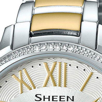 Casio She-3058sg-7audr - Elegantly Sporty Women's Watch With Gold & Silver Accents by i-watch