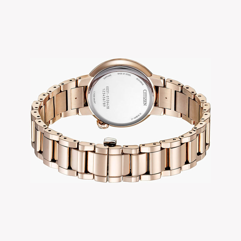 Citizen Women's Rose Gold Watch, Multi-Colored Dial | Em0912-84y by i-watch